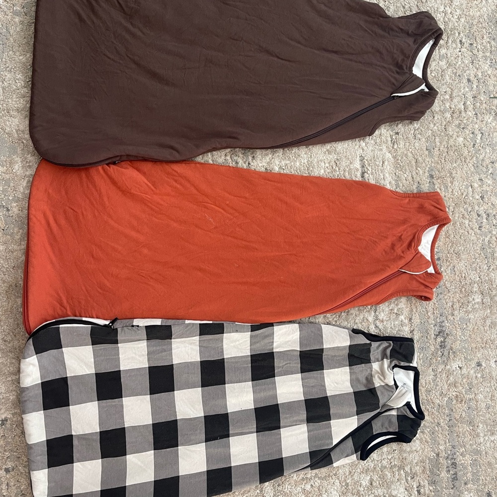Set of Three Kyte 1.0 tog Sleep Sacks Size Small